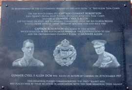 Private Cyril Allen who accompanied Clement and was awarded the Distinguished Conduct Medal. He was killed on Tuesday 20th November 1917 and is commemorated on Cambrai Memorial.