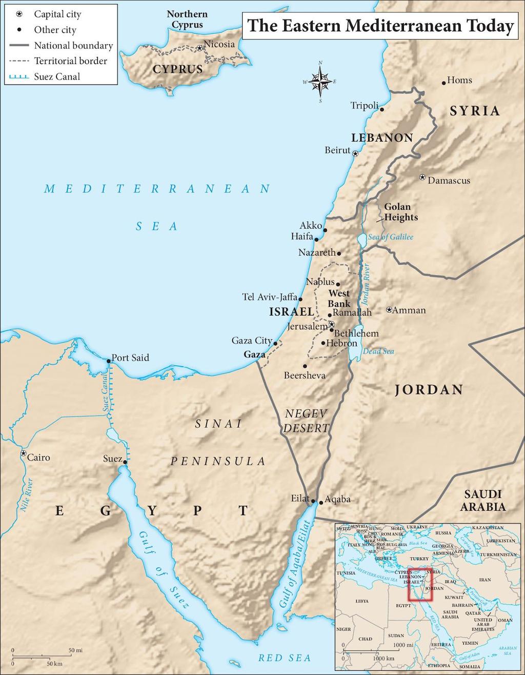 16 Figure 1: Map of the Middle East (Eastern Mediterranean) as of 2017 16 "The Eastern