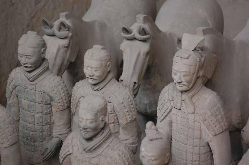 CHAPTER 1: The First Emperor Shihuangdi, the first emperor of the Qin dynasty (221 210 BCE), was buried with these