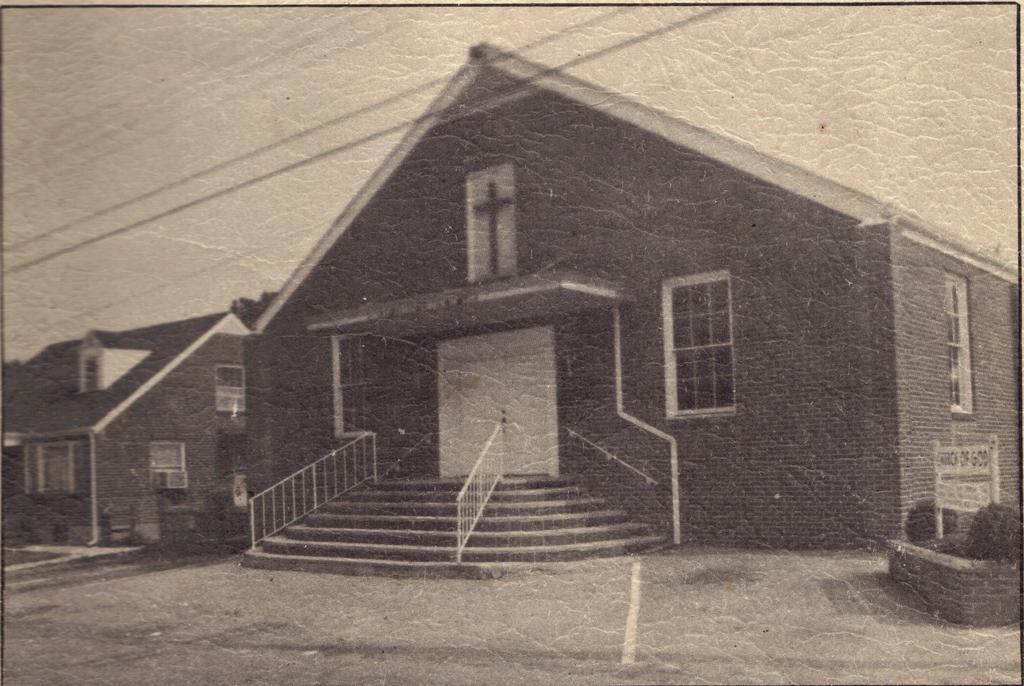 prior to building the 2nd church in 1954.