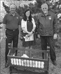 Knights of Columbus And the Winner is! Congratulations to Sharon Bowman, our lucky winner of the walnut cradle in our Knights of Columbus raffle!