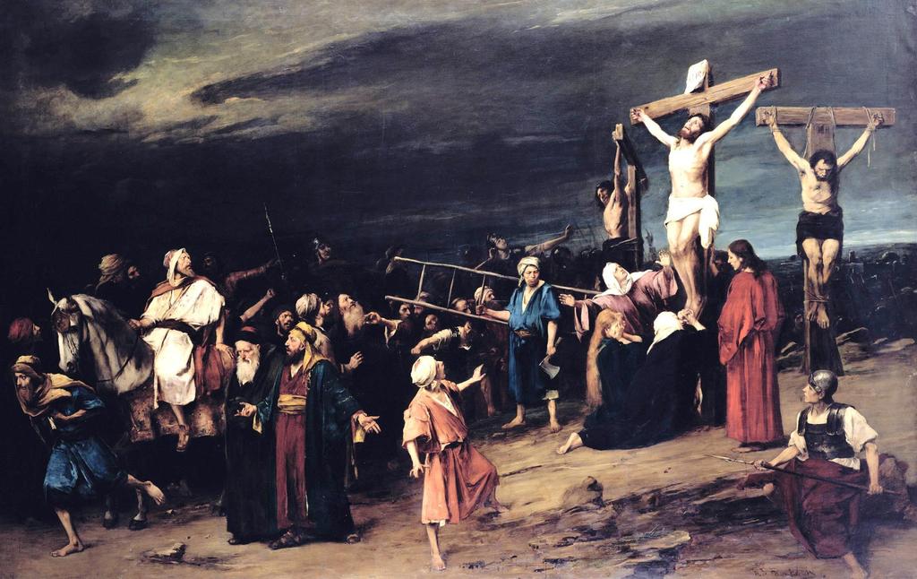 What did the witnesses see at the cross?
