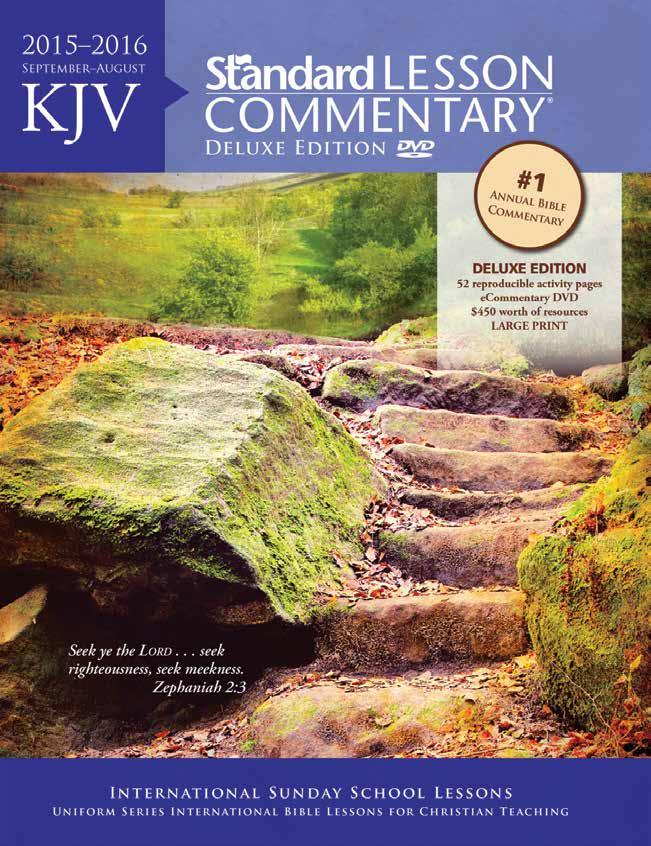 KJV Standard Lesson Commentary Deluxe Edition Get more of what you love to help teach 52 weeks of thorough Bible study in one convenient edition.