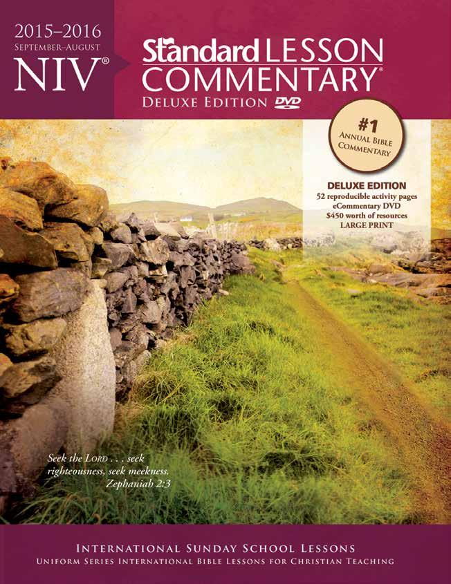 NIV Standard Lesson Commentary Deluxe Edition Get more of what you love to help teach 52 weeks of thorough Bible study in one convenient edition.