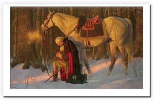 Arnold Friberg painted "The Prayer at Valley Forge" to celebrate our country's bicentennial in 1976.