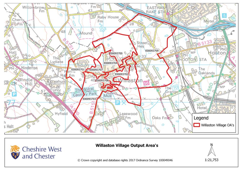 Section 1 - Our Community Geographical Location Willaston is a large village situated on the Wirral Peninsula, Cheshire, England.