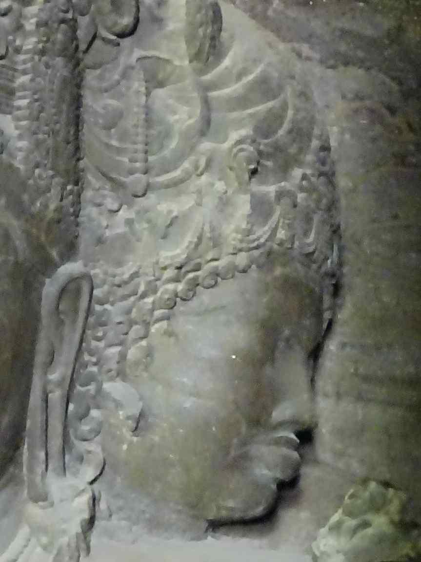 Brahma, the first face of the Trimurti Long
