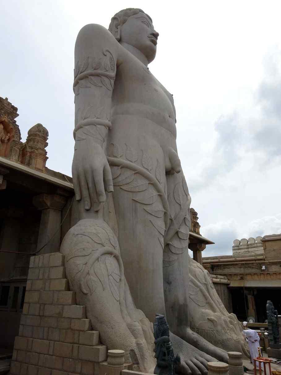 Bahubali, son of the first Jain tirthankara became a liberated soul after standing in