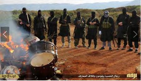 17 Burning musical instruments (ISIS s media arm in Libya) Egyptian appeal to the international community to act against ISIS in Libya Following the killing of the Egyptian Copts in Libya and the