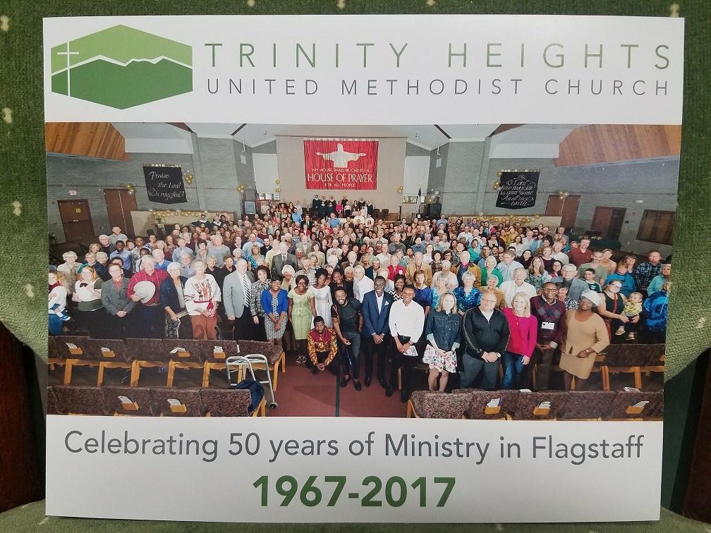 Trinity Heights UMC 3600 N. 4th St. Flagstaff, AZ 86004 3600 N. 4th St. Trinity Heights United Methodist Church 50th Anniversary 1967-2017 Christmas Ornaments We have a few 50th Anniversary Ornaments left from our celebration.