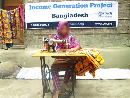 INCOME GENERATION PROJECT Under this project, 15 new businesses are being established in Bangladesh.