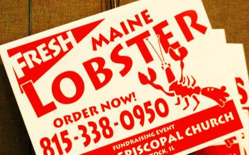 Our Lobster Fest is a popular annual fundraiser.