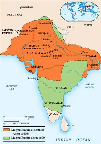III. The Mughals and the Apex of Muslim Civilization in India Babur Driven from Afghanistan Invades India, 1526 Turkic Panipat, 1526 Defeats Muslim Lodi dynasty Khanua, 1527 Defeats Hindu