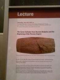 Cyrus Cylinder arrives in NY