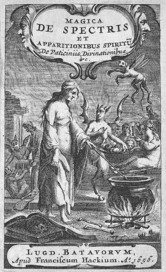 filustration taken from the title page of Henning Grose: Magica de Spectrlll et Apparltionlbus Splrltuum.