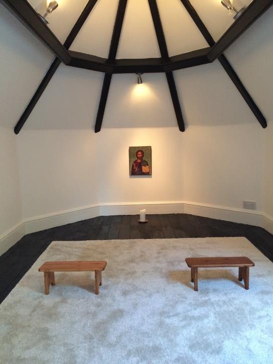 The retreat space has two bedrooms, a prayer room, a bathroom and a small kitchenette for selfcatering.