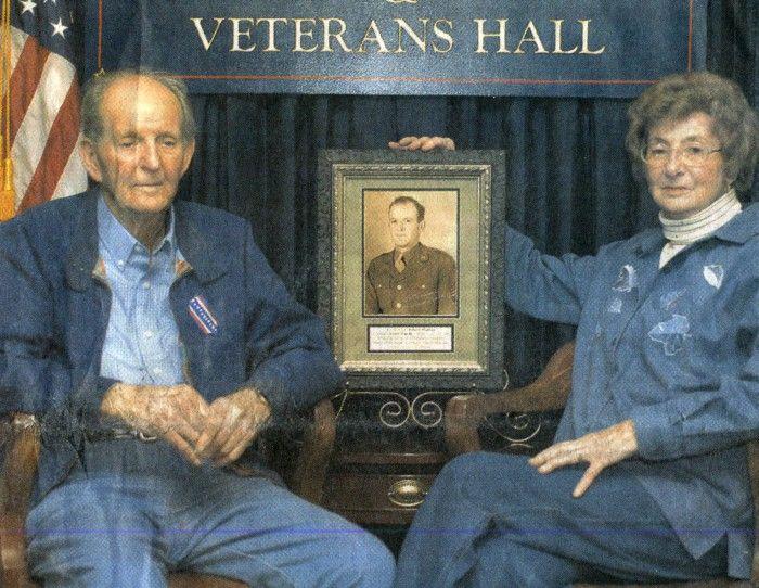 TECH. SGT. ROBERT MADDUX Tech. Sgt. Robert Maddux, pictured with his sister Mable Lane, is the Herald Citizen Veteran of the Week.. Maddux joined the U. S. Army February 24, 1941.
