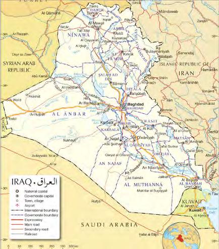 7 Main developments in Iraq Map of Iraq (www.nationsonline.