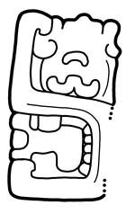 On Quirigua, Stela D there seems to be a CHAN sky sign in the mouth of the serpent (Figure 4d), but this could be a misinterpretation based on the similarity of both signs.