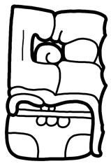 a) Copan Stela 5; b) Piedras Negras Stela 36; c) Quirigua Stela D, west; d) Quirigua Stela E, east; e) Palenque Palace Tablet (drawings by Nikolai Grube).