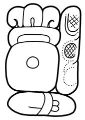 The other sign is Thompson s T155, a sign which also appears in other contexts, such as in the glyph for the month Cumku and Glyph 8 of the Lords of the Night (Thompson 1950: Fig. 34).