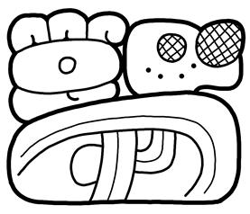 Copan, Monument 170 (Figure 7a). The glyph consists of a head as a main sign and a rare and unique prefix, which is listed as ZQF ( stars with disc ) in the Macri and Looper Glyph Catalogue.