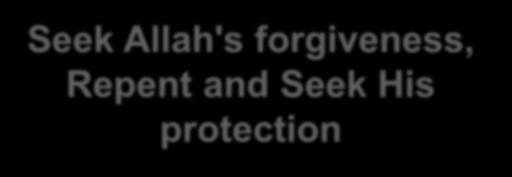 Seek Allah's forgiveness, Repent