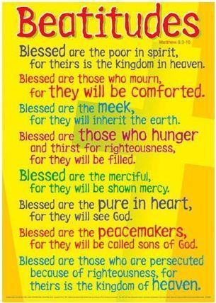 Righteousness Beatitudes 1-2: Seeing for the first time that I have no righteousness = worthiness = perfection Beatitudes 3-7: Seeking and trying to