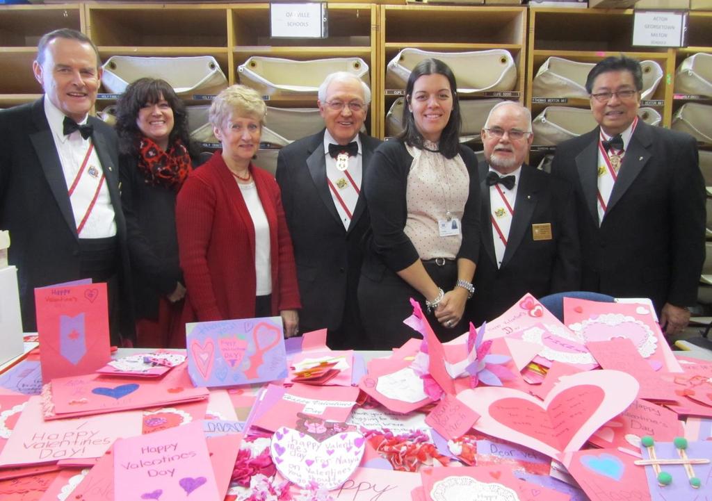 On Tuesday January 21 st, SK S Jere Hartnett, Ron Gauthier, Manny Maliksi, and I met at the school board office to sort and pack Valentines.