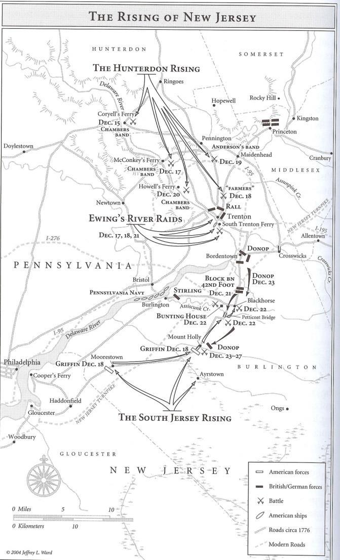 Jeremiah in the American Revolution Battle at Petticoat Bridge in Dec, 1776 2nd duty continued at Trenton #2 and