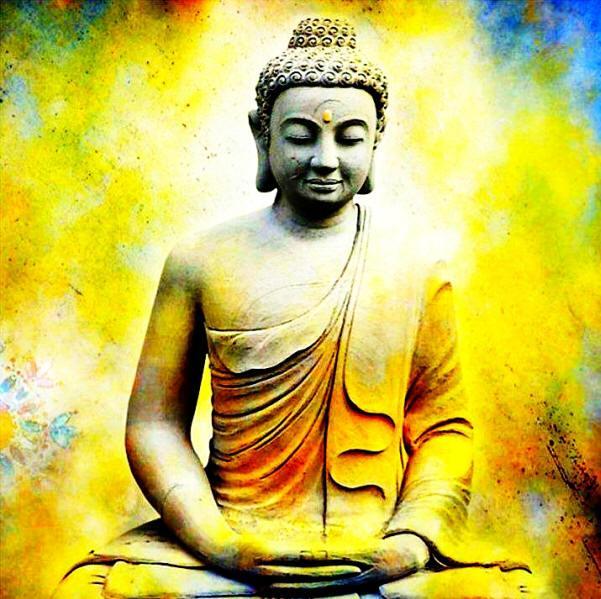 higher worlds for his father. Buddha asked the rich man to put the ghee and stones in two different bowls filled with water.