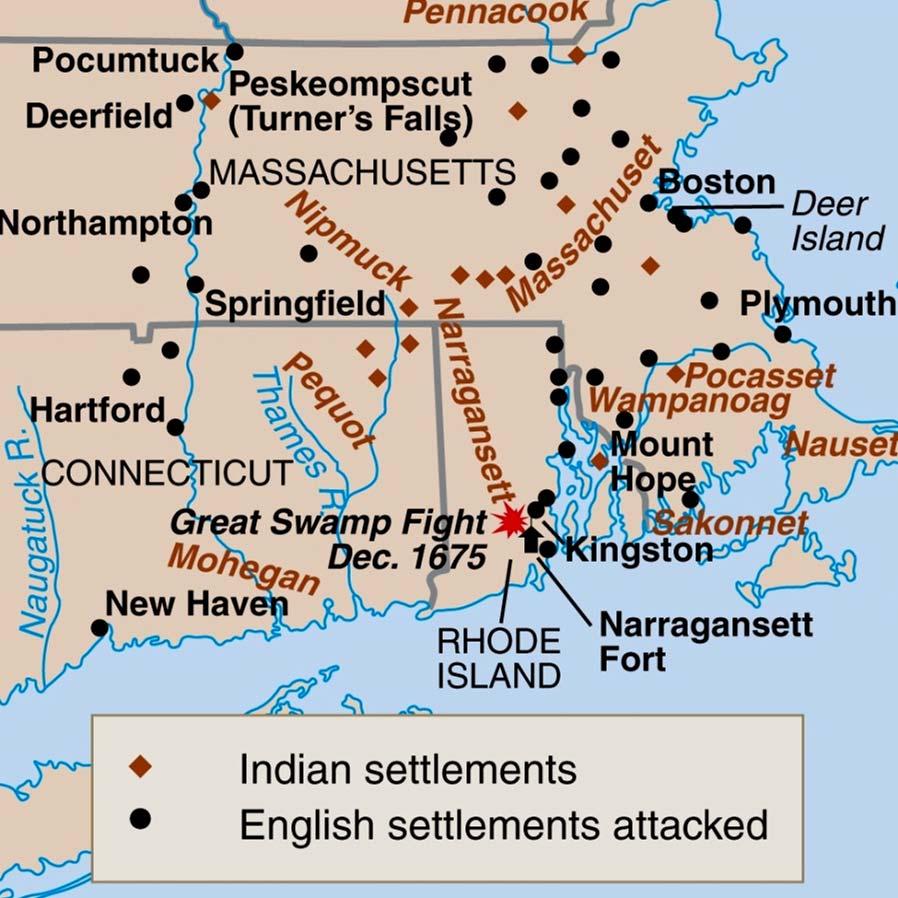 Puritans Versus Indians Epidemic leaves land ripe for Pilgrims Squanto translates for Wampanoag Massasoit signs peace treaty with Pilgrims Thanksgiving Pequot War