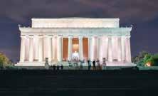 It is a beautiful circular building with huge marble columns. In the center stands a large statue of Thomas Jefferson.