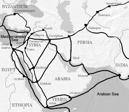 trade routes -the Ottomans were happy to stay and collect customs -Europeans wanted