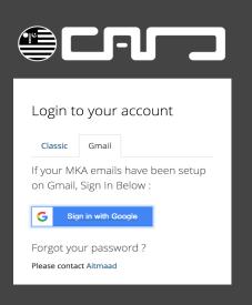 Previously you needed to choose the classic option to login, however now you have to click on gmail after that sign in with gmail and it will