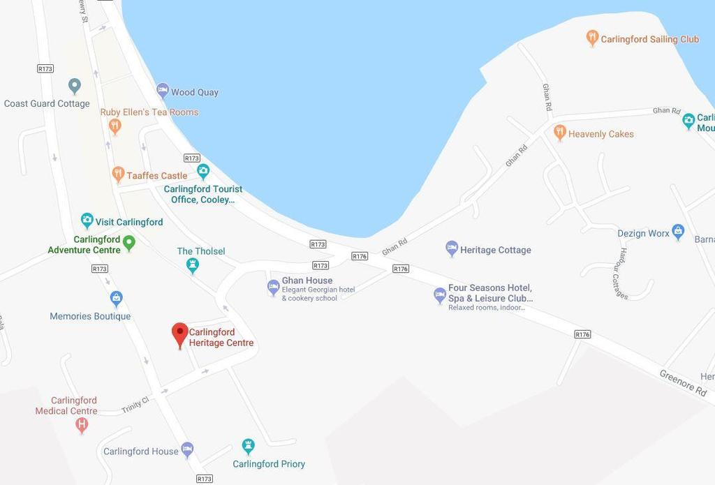 Location of the Heritage Centre in Carlingford
