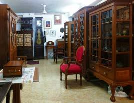 Karaikudi. Has a collection of period furniture of different styles and utility.