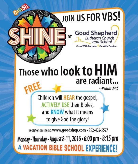 If you would like to volunteer to help teach or be an aide, please email almont@mchsi.com or call 612 791 7927. Please join us for Vacation Bible School Monday Thursday, August 8/11 from 6 8:15pm.