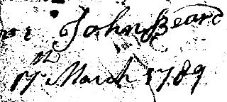 [p 5: Form of Indent No. 590 Book I dated December 30 th 1784 delivered to Mr.