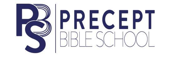 The first course of the Precept Bible School in Scotland will start on 9 th November 2018