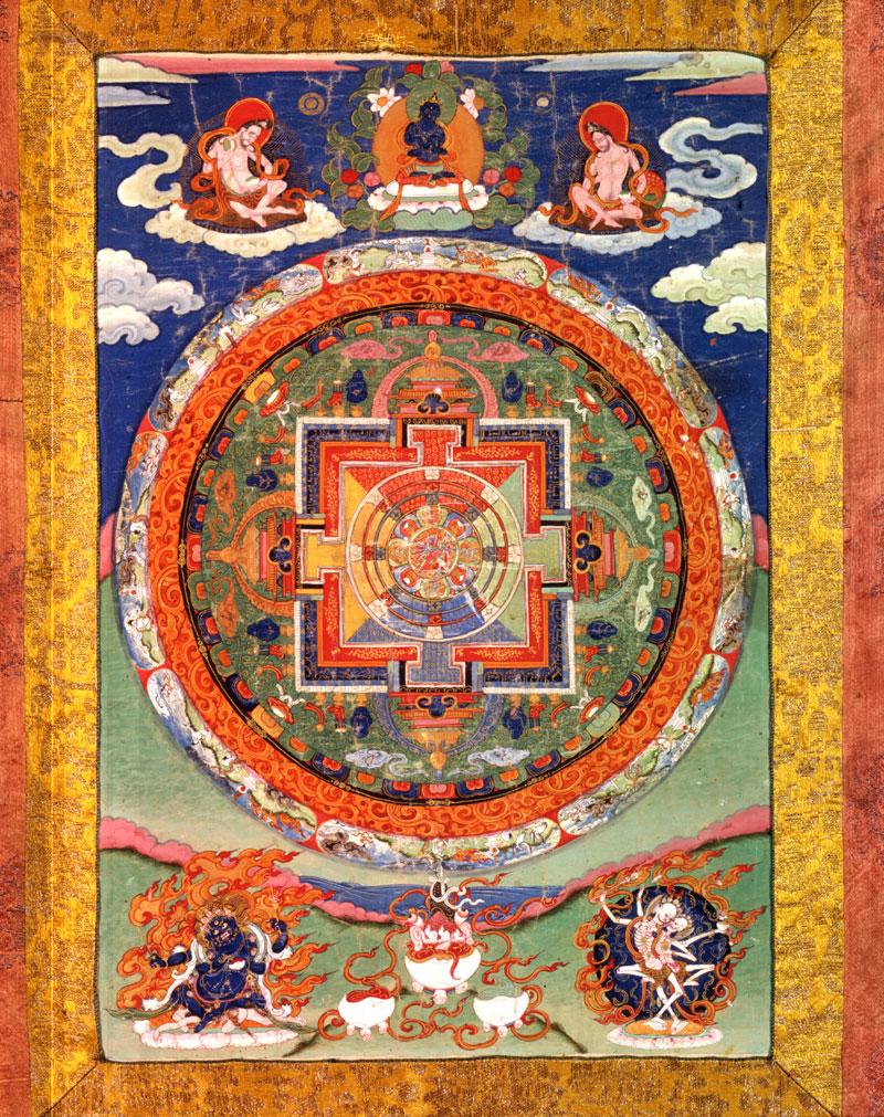 Mandala of the Buddhist deity Chakrasamvara Share Tweet Email Enlarge this image. Mandala of the Buddhist deity Chakrasamvara, approx. 1700 1800. Thangka; colors on cotton. Tibet.