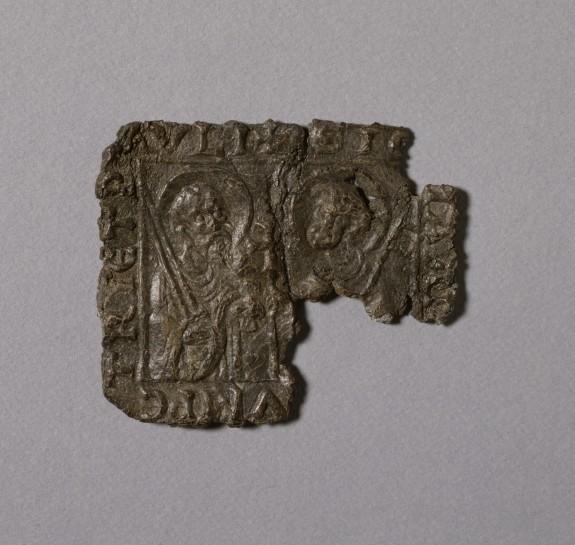 Sheridan 2 Figure 1 Pilgrim's Badge of Saints Peter and Paul, 13th -14th Century. Lead brooch, 1 5/16 x 1 9/16 in. British Museum, London.