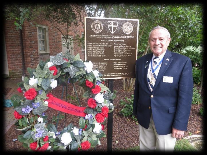 Chapter News Patriots Remembered A plaque was dedicated to honor 14 patriots of the American Revolution and 9 of the War of 1812 in a ceremony at the historic Pohick Church in Lorton,, VA on