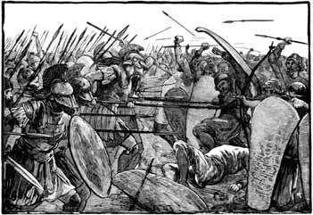 Defeated by Greeks in Persian Wars