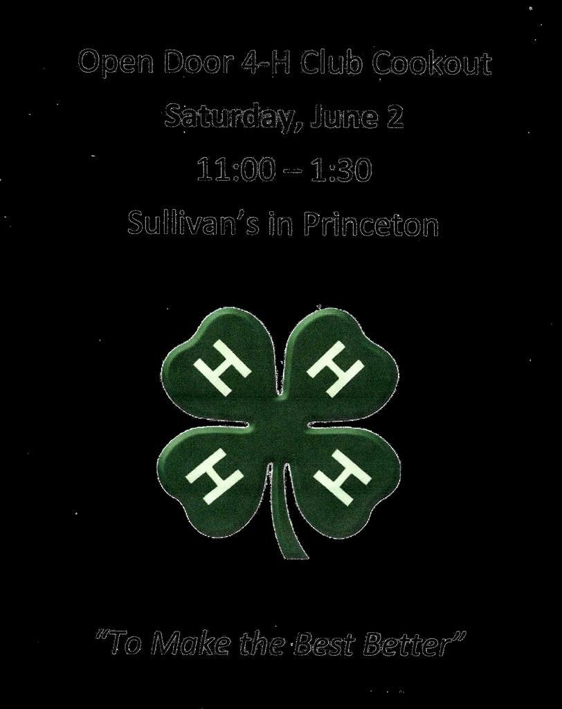 COME SUPPORT OUR 4-H MEMBERS: