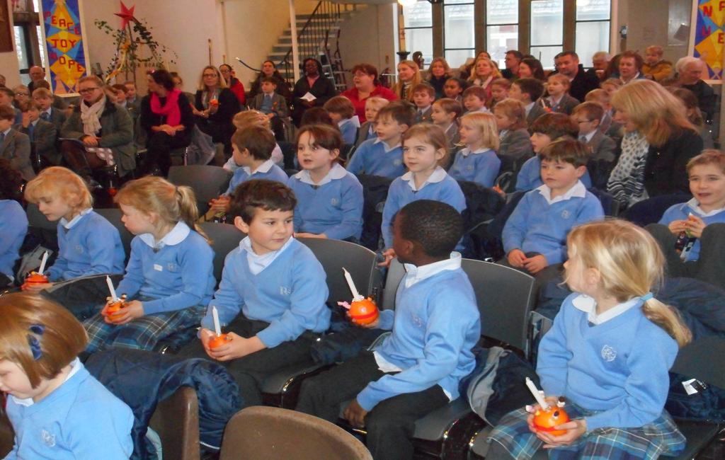 Years 1 and 2 take part in St Michael s Church Christingle Service After a hugely successful and well-polished performance of Little Angel Gets