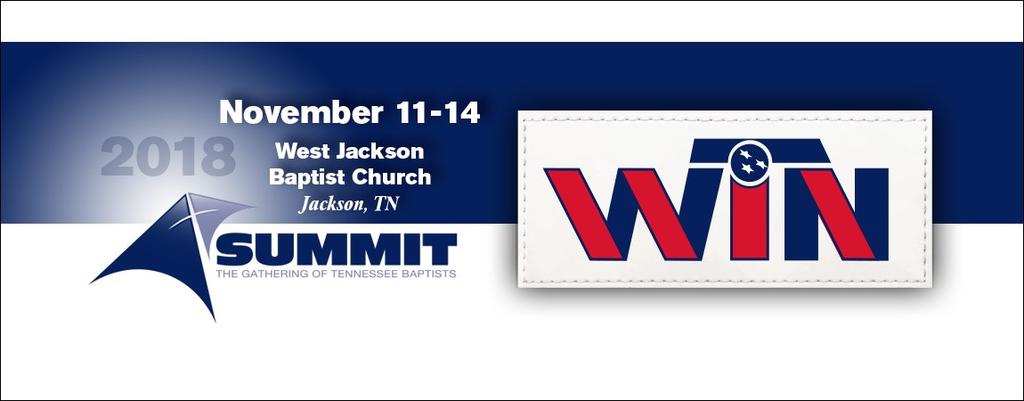 The Summit is the annual gathering of Tennessee Baptists also known as the Tennessee Baptist Convention. The Summit includes the Pastors Conference and the annual meeting of Tennessee Baptists.