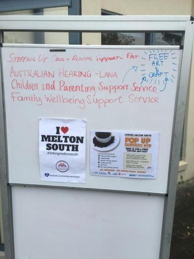 We have been receiving a few, but important phone enquiries from Melton South residents, which makes me think the word is getting out there from being at the hub.