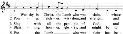 Hymn of Praise, This Is the Feast Collect of the Day P The Lord be with you.