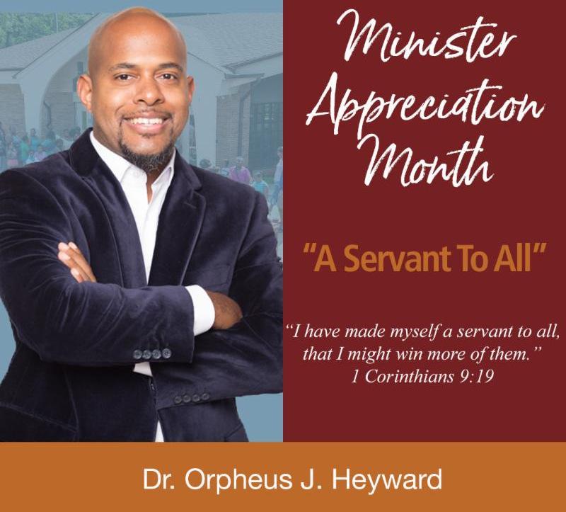 This month we are acknowledging our ministering evangelist, Dr.